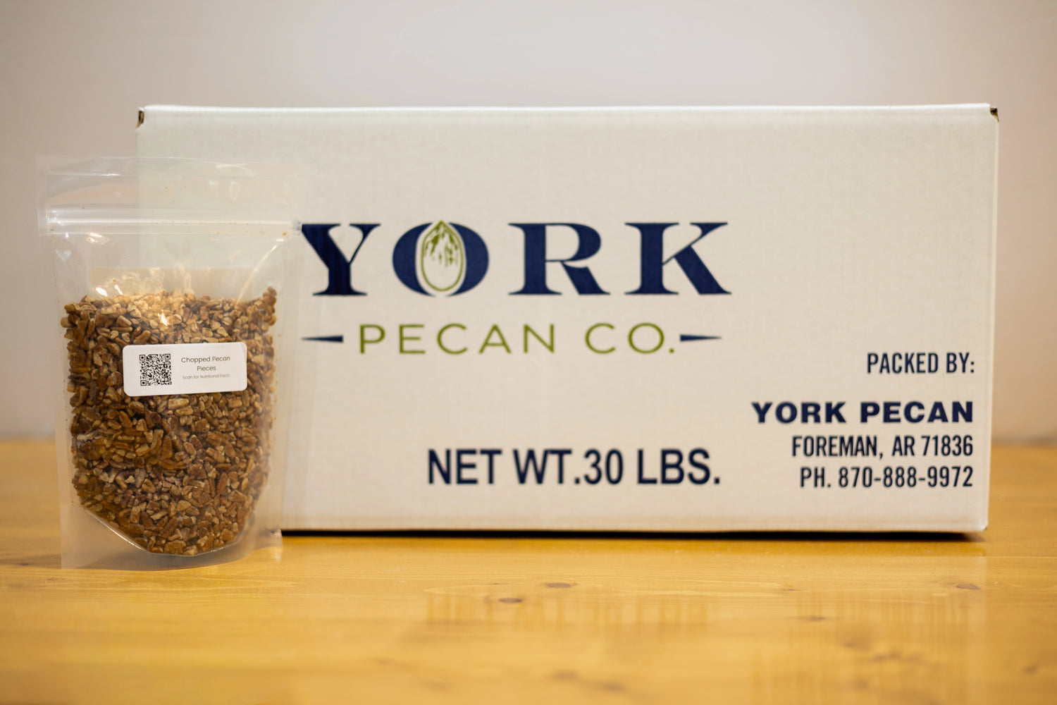 24 Pounds - Packaged Chopped Pecan Pieces