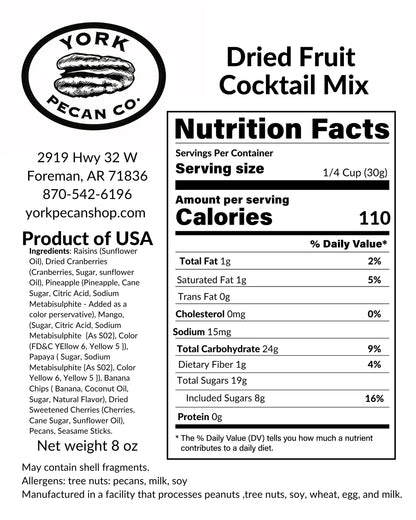 Dried Fruit Cocktail Mix