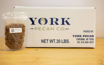 30 Pound Box - Roasted &amp; Salted Wild Native Halves and Pieces